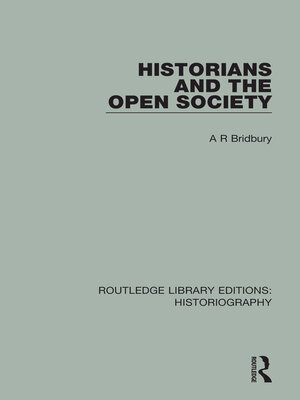 cover image of Historians and the Open Society